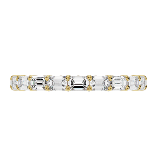 2mm Sideways Emerald Cut Band