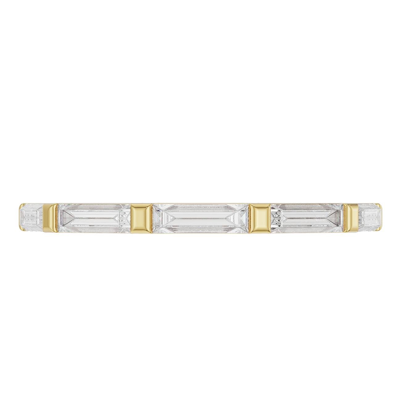 1.5mm Elongated Baguette Band