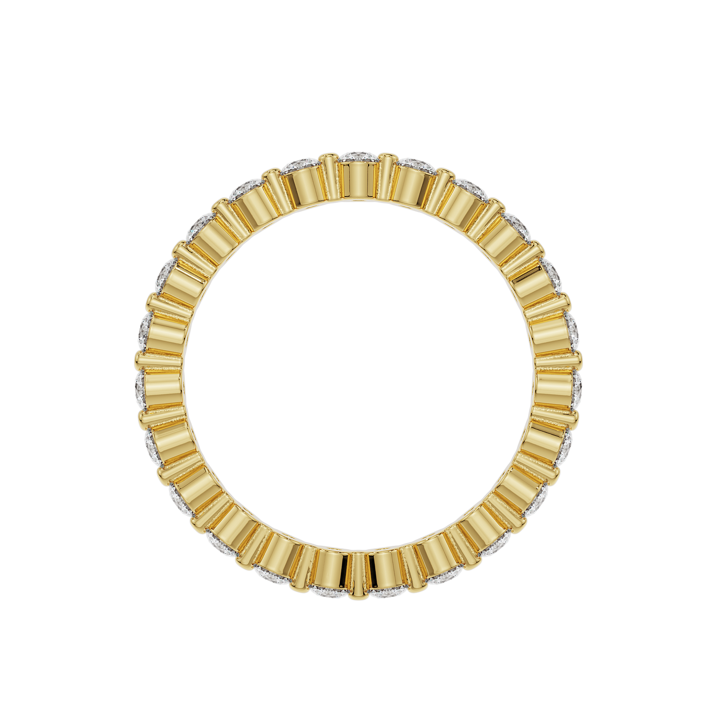 2mm Single Prong Round Band
