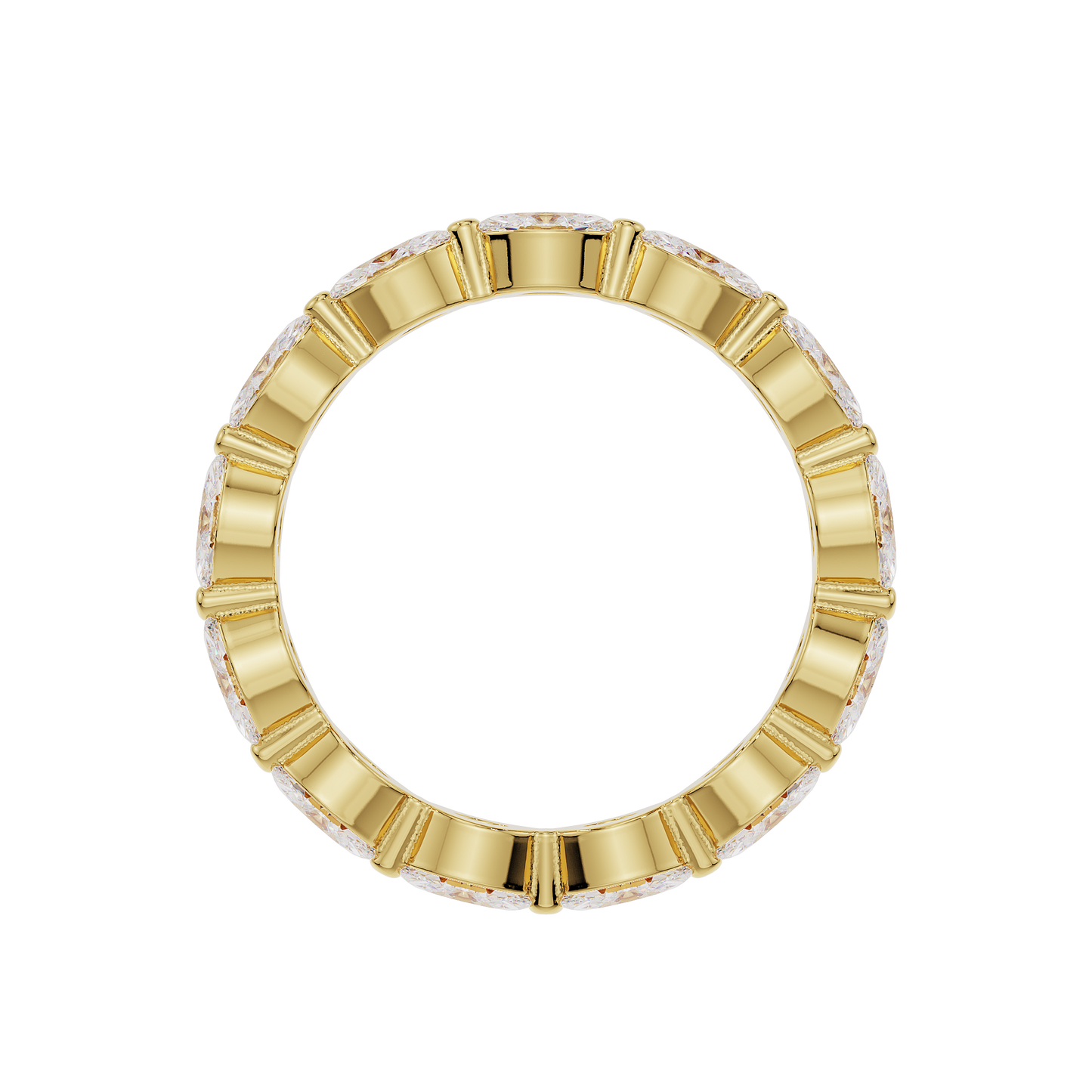 2.5mm Single Prong Marquise Band