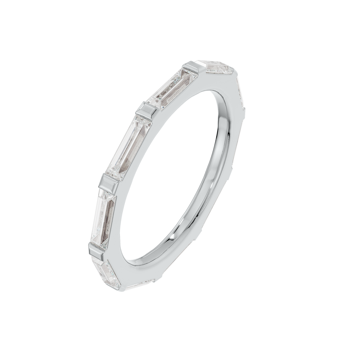 1.5mm Elongated Baguette Band