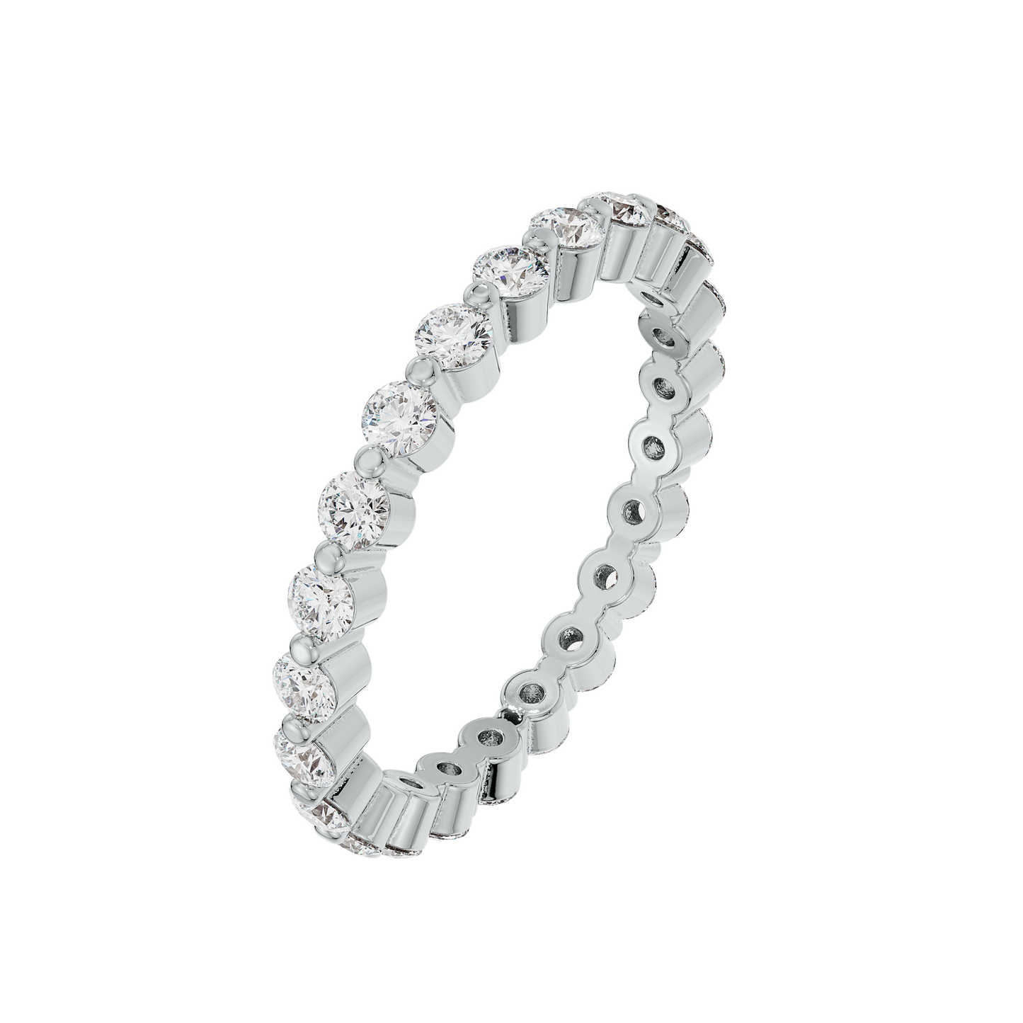 2mm Single Prong Round Band