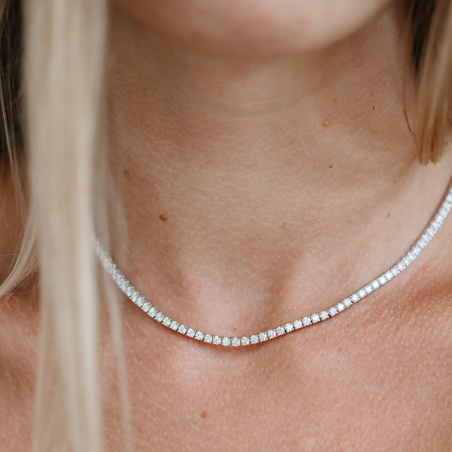 Caurbon Adjustable Tennis Necklace