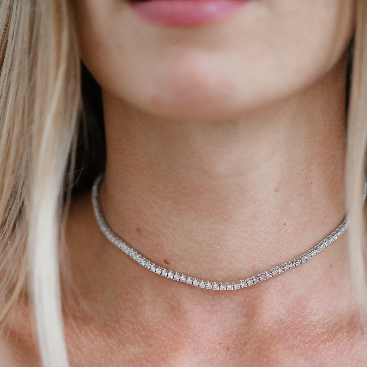 Caurbon Adjustable Tennis Necklace