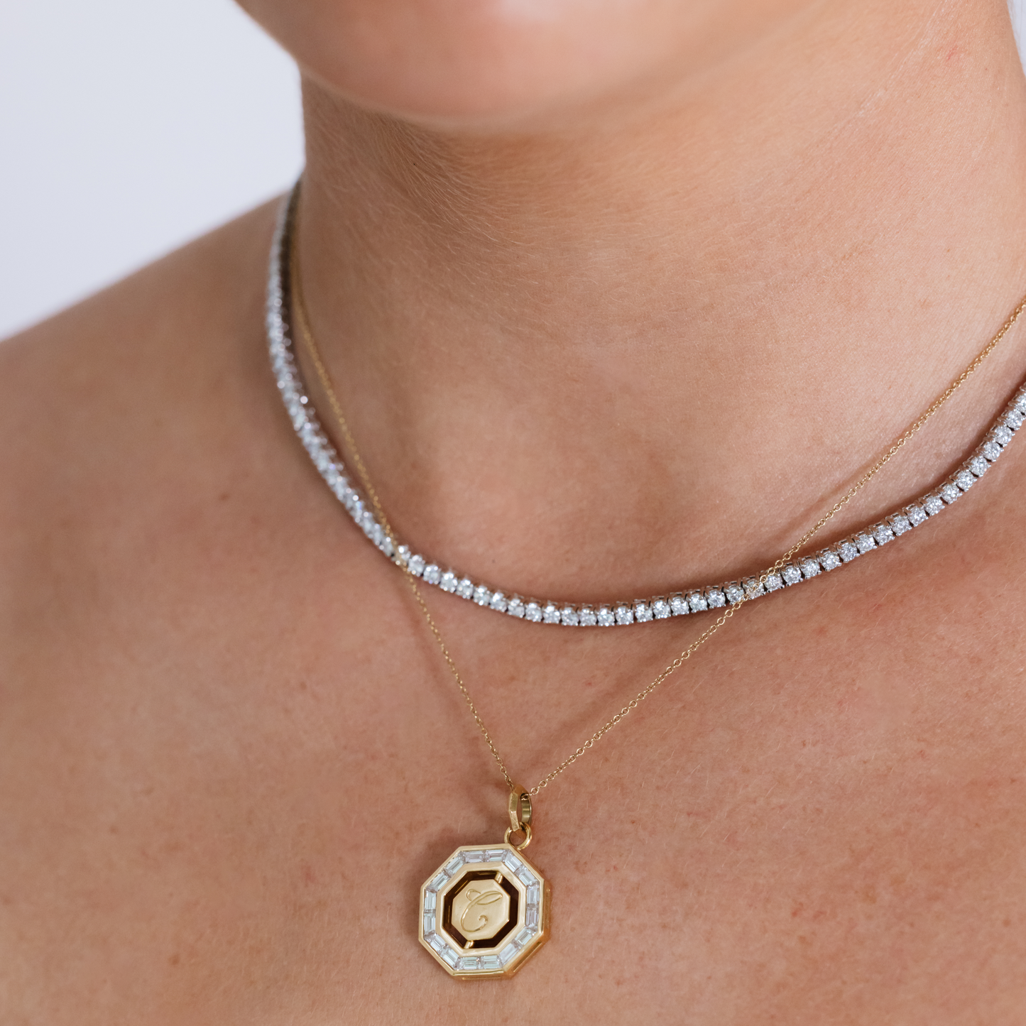 Caurbon Adjustable Tennis Necklace