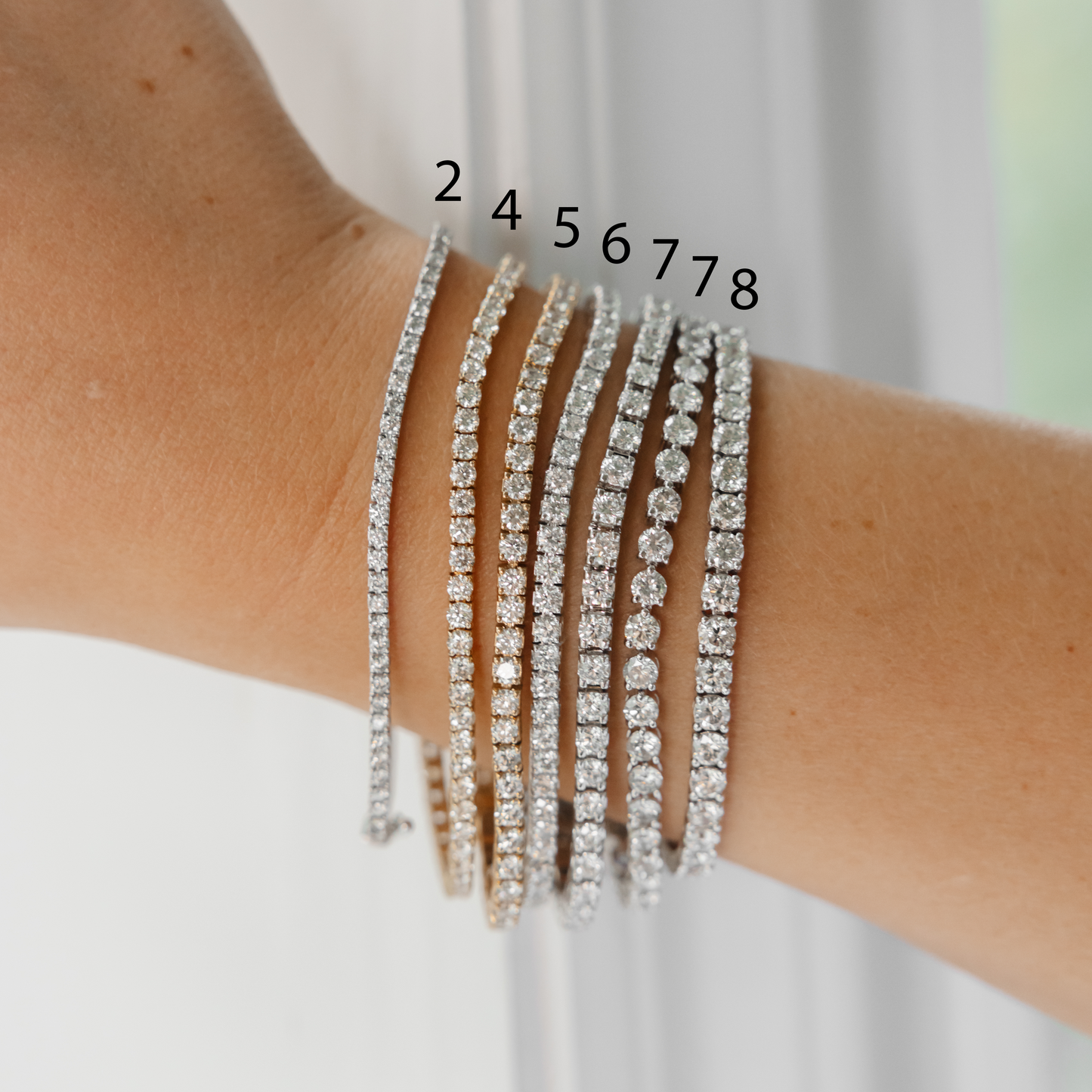 Classic Diamond Tennis Bracelets
