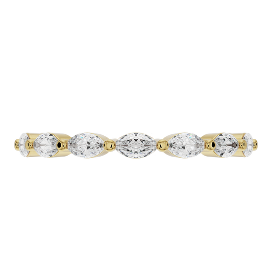 2mm Single Prong Marquise Band