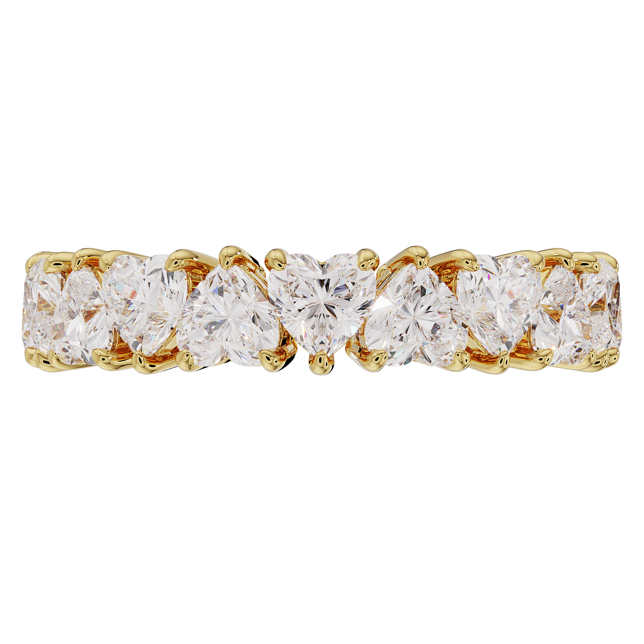 3.5mm Alternating Hearts Band