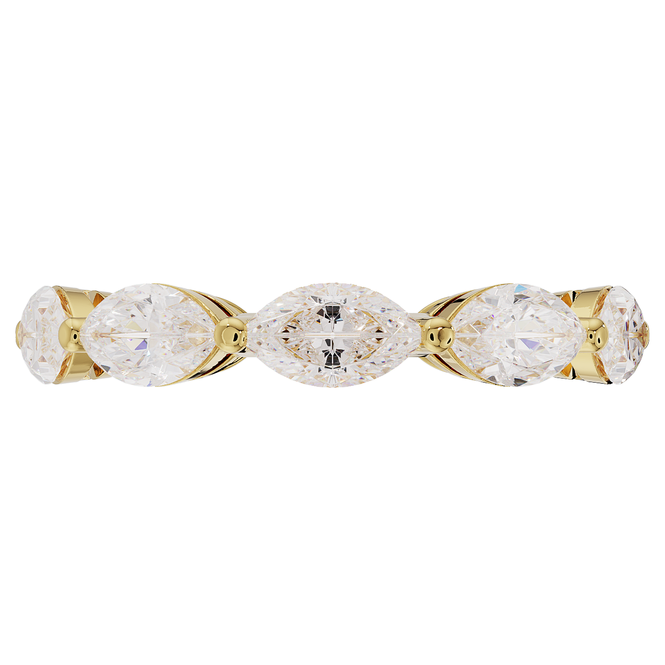 3.5mm Single Prong Marquise Band
