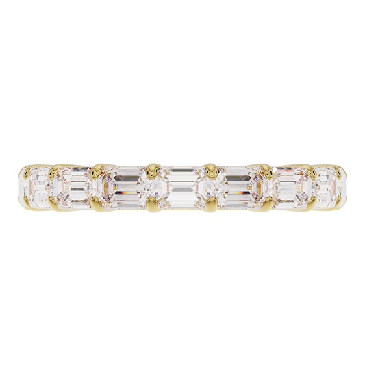 2.5mm Sideways Emerald Cut Band