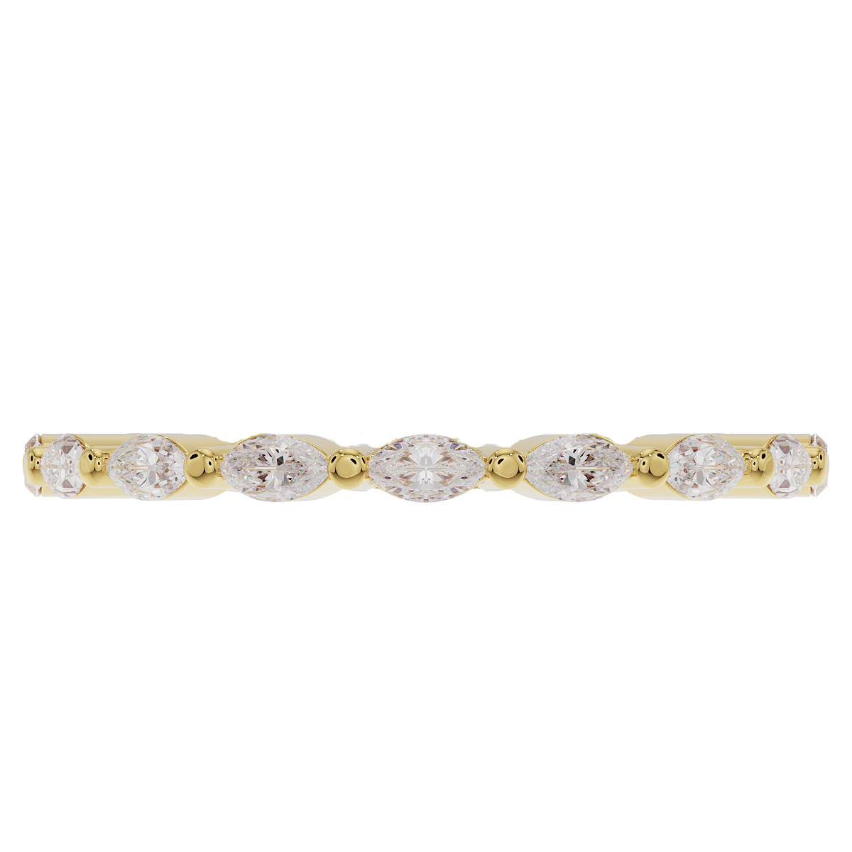 1.5mm Single Prong Marquise Band