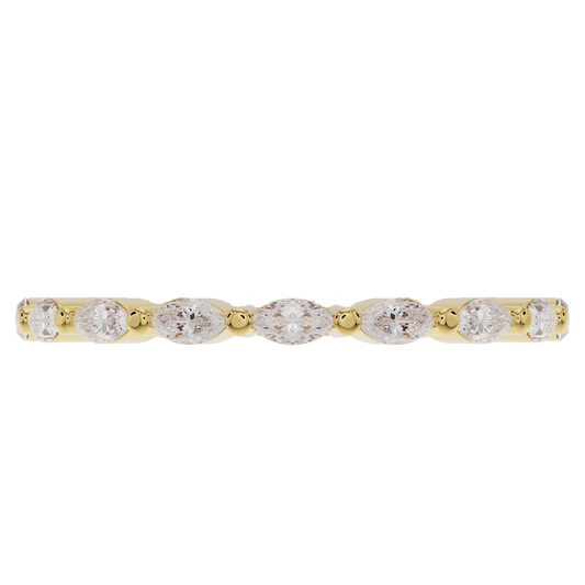 1.5mm Single Prong Marquise Band