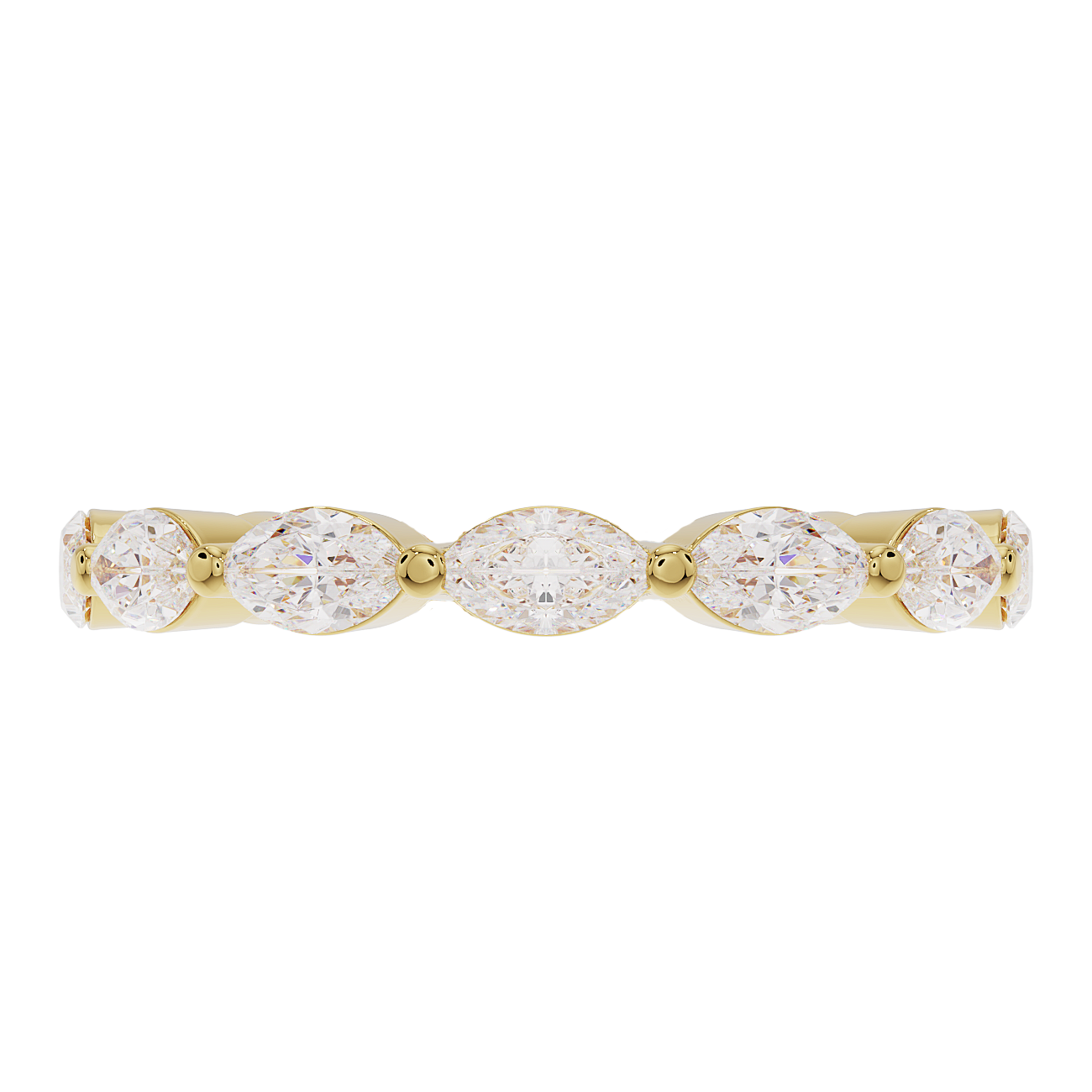 2.5mm Single Prong Marquise Band
