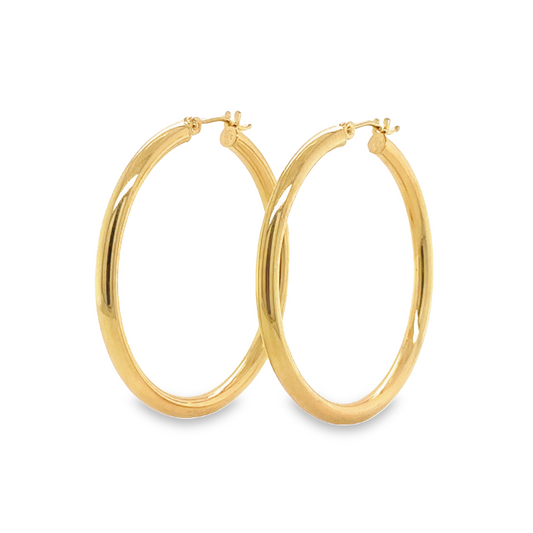 Classic Gold Hoops (5 Sizes)