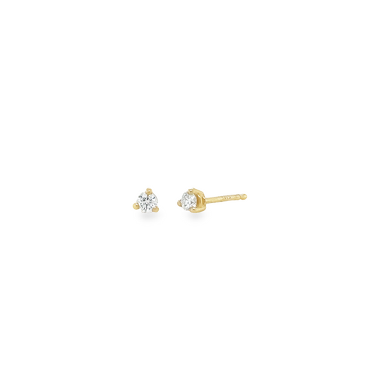 Tiny Round Diamond Studs