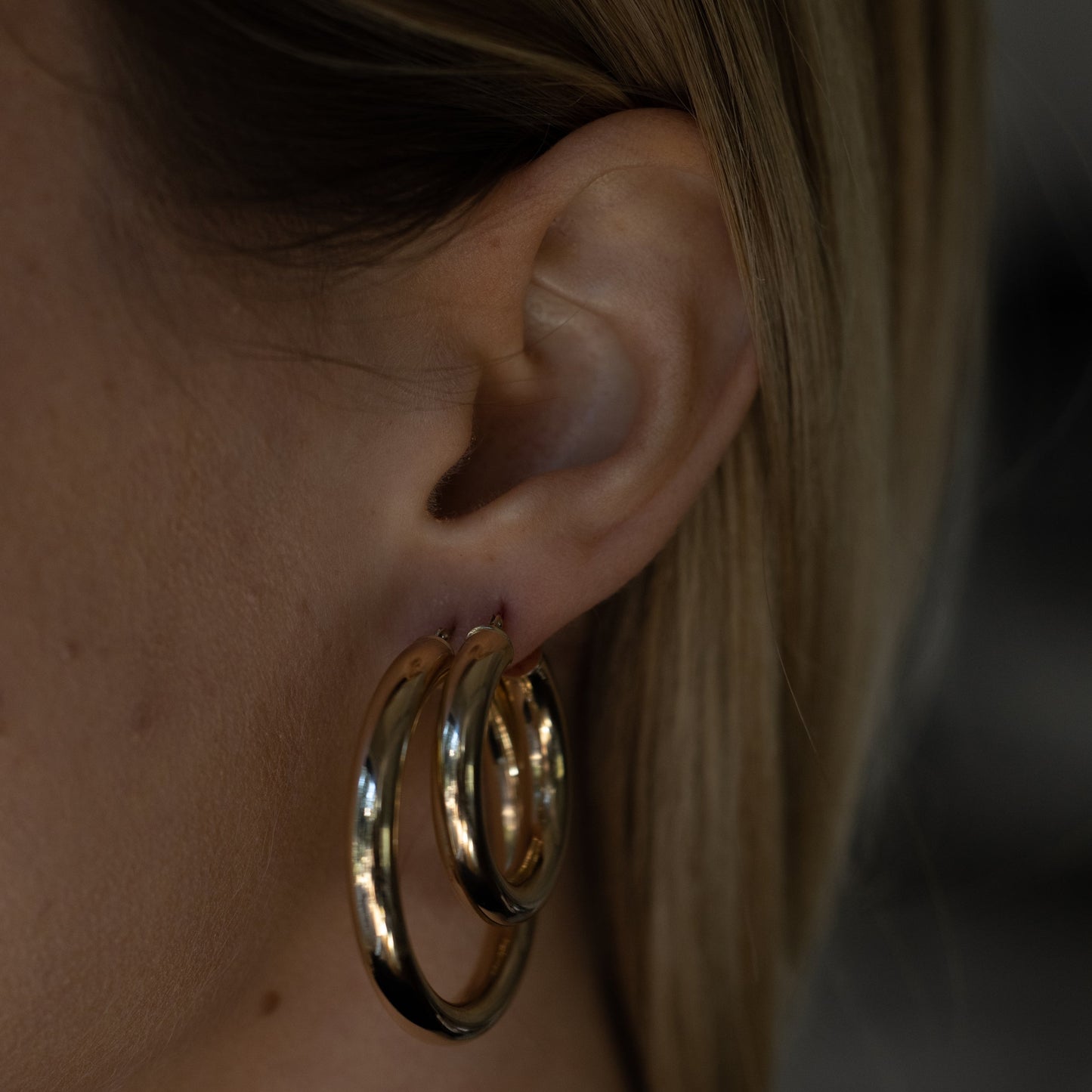 Chunky Gold Hoops (2 Sizes)