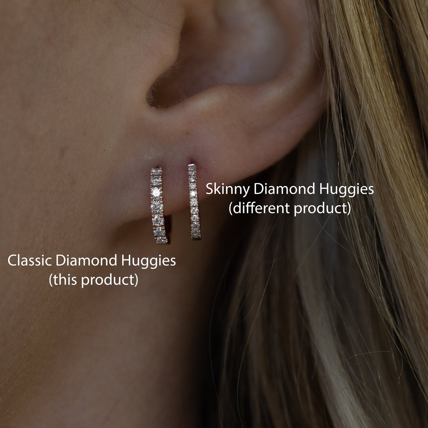 Classic Diamond Huggies