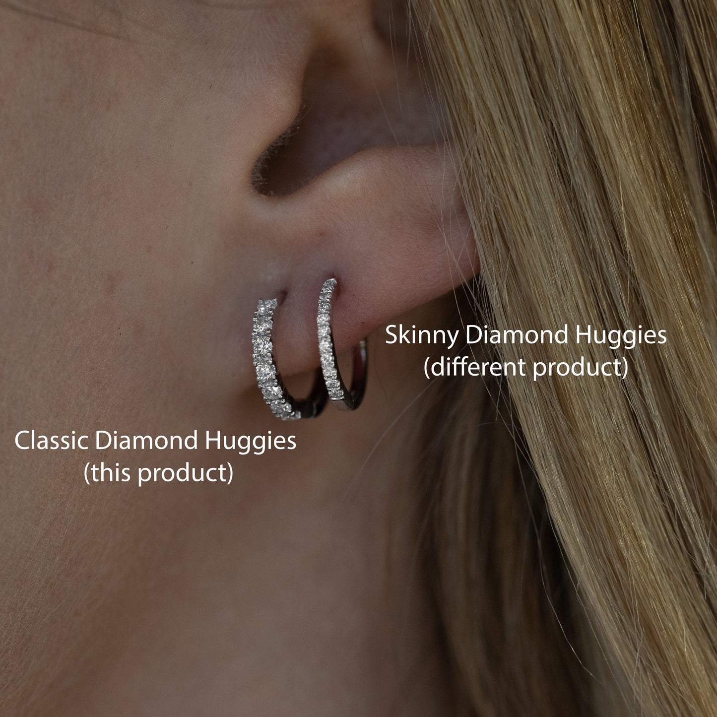 Classic Diamond Huggies