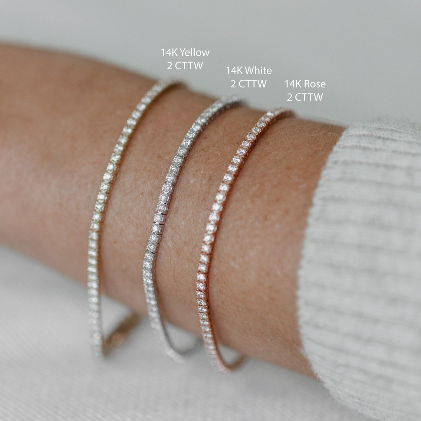Classic Diamond Tennis Bracelets