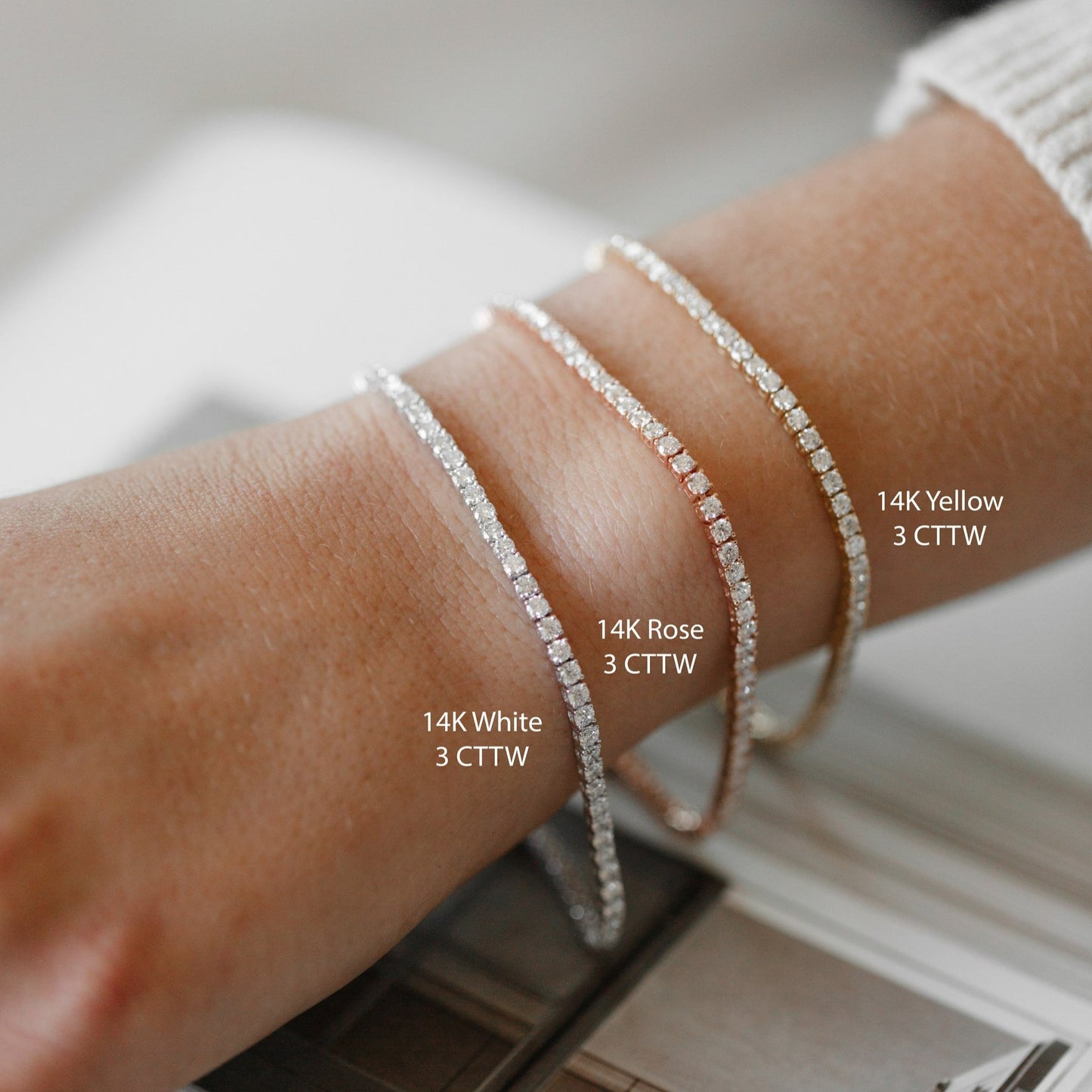 Classic Diamond Tennis Bracelets