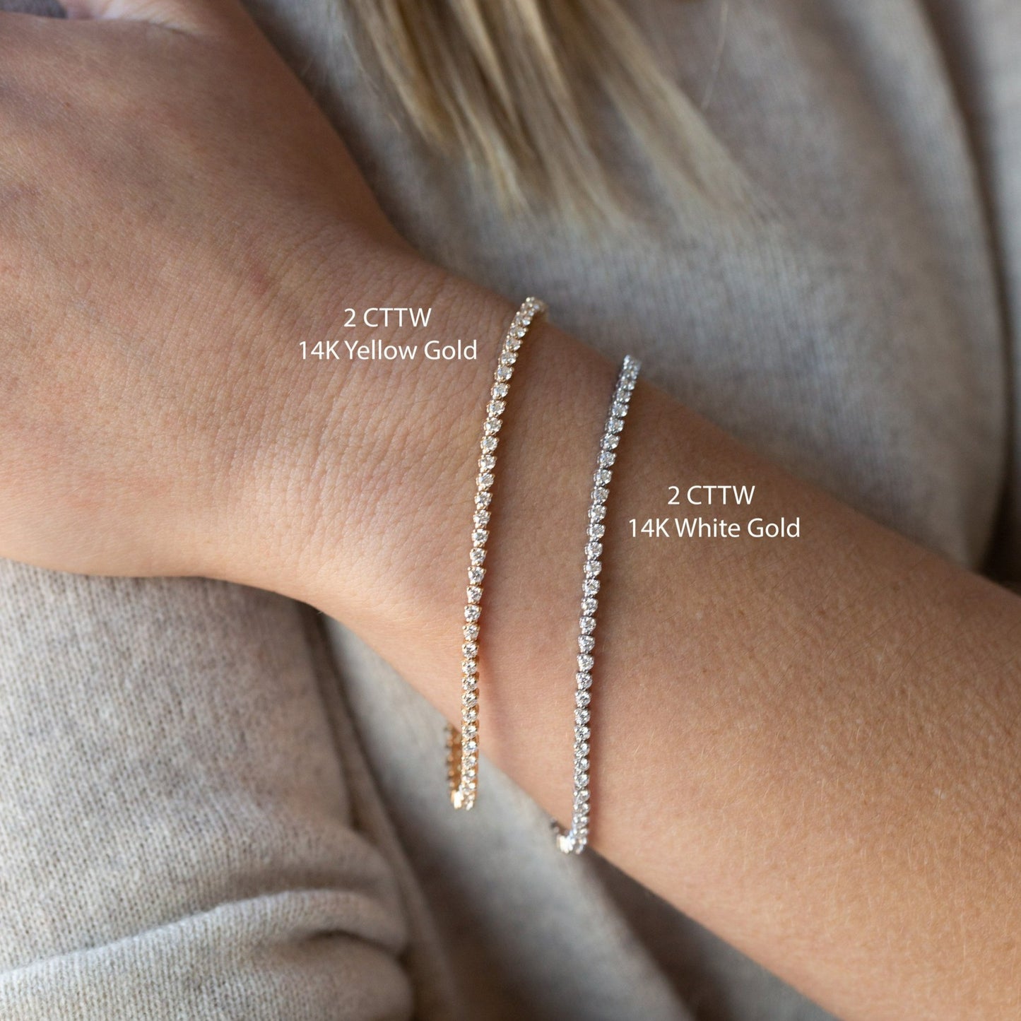 Martini Diamond Tennis Bracelets