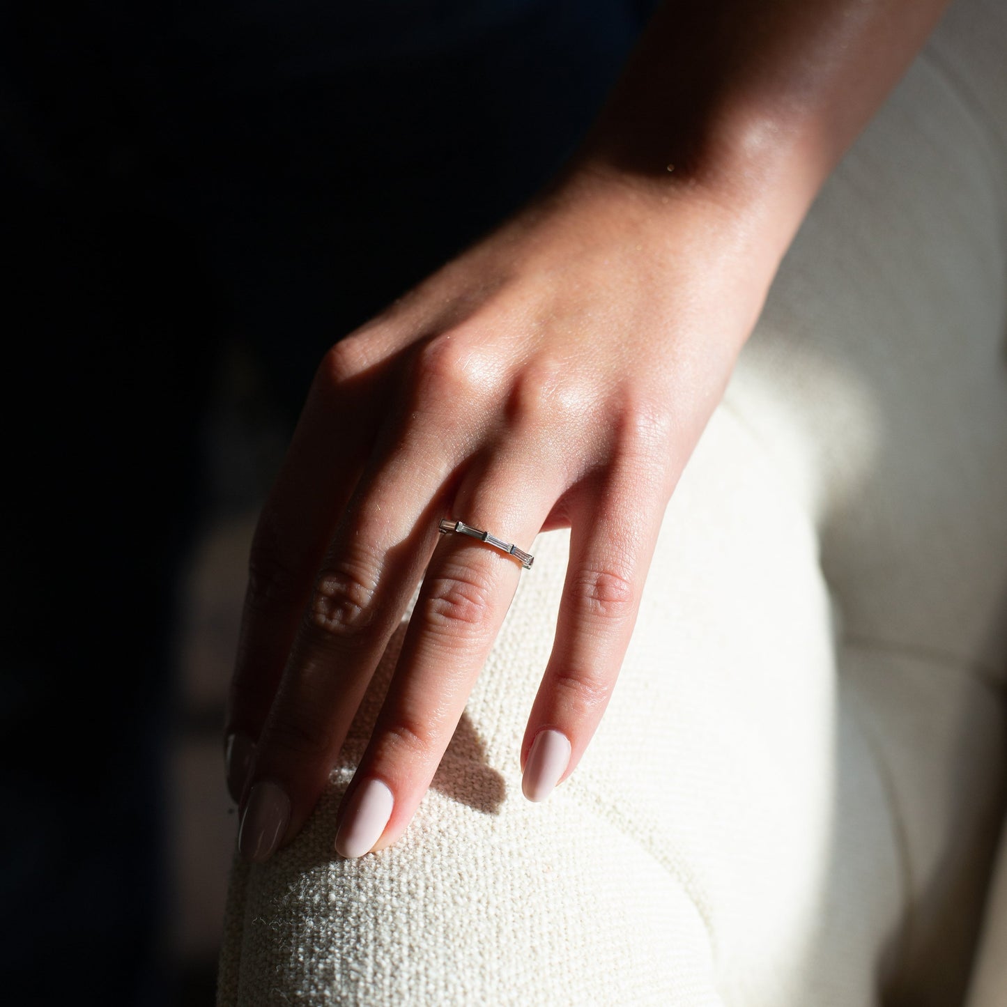 1.5mm Elongated Baguette Band