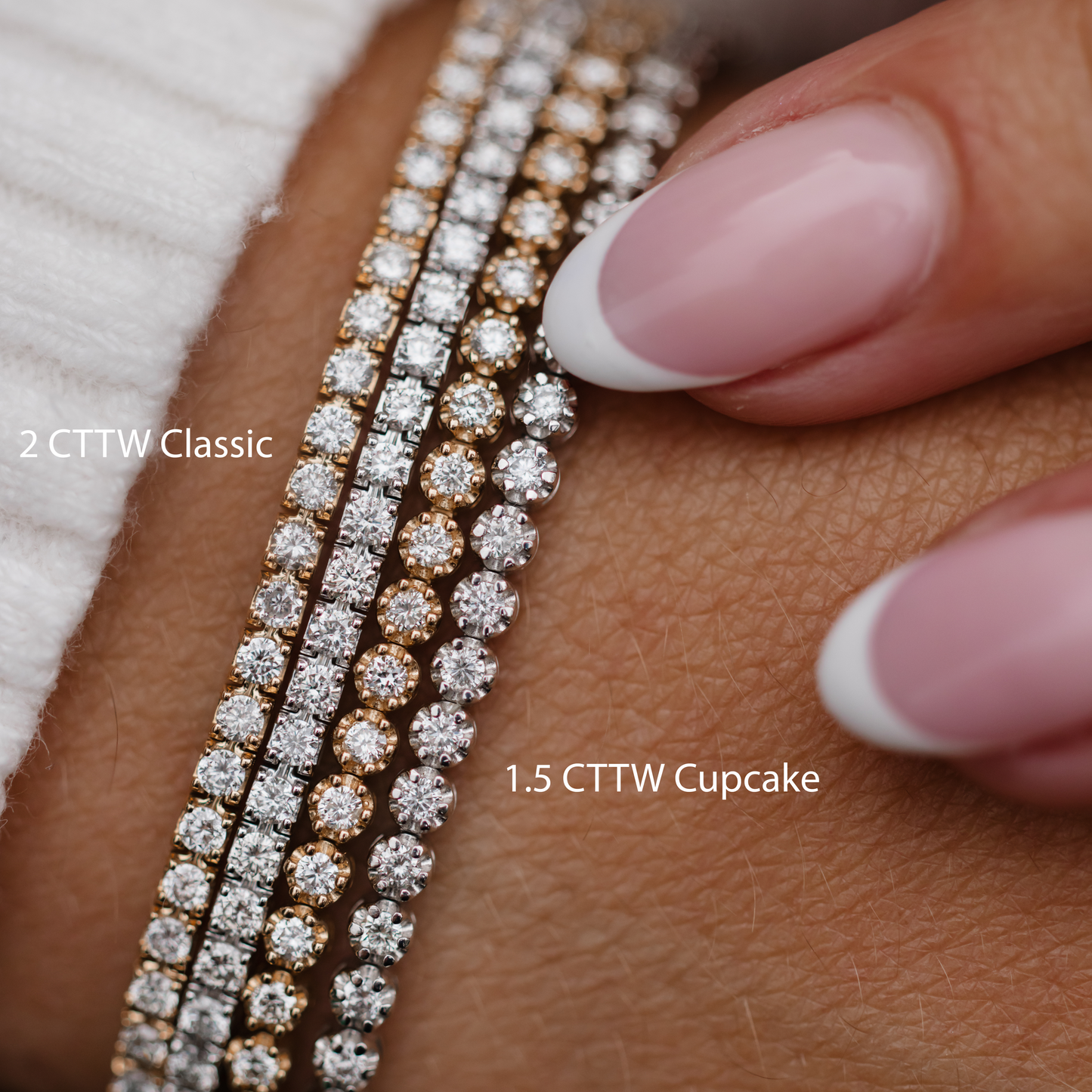 Cupcake Diamond Tennis Bracelets