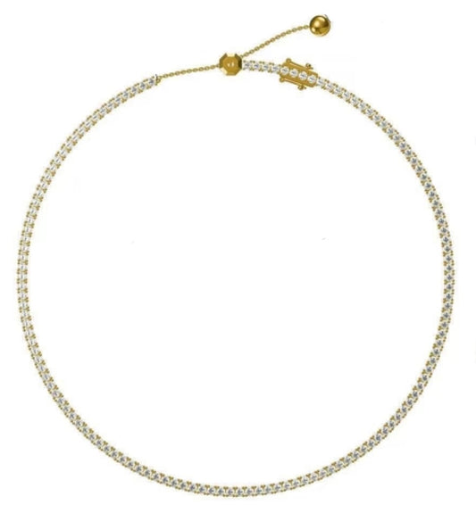 Caurbon Adjustable Tennis Necklace